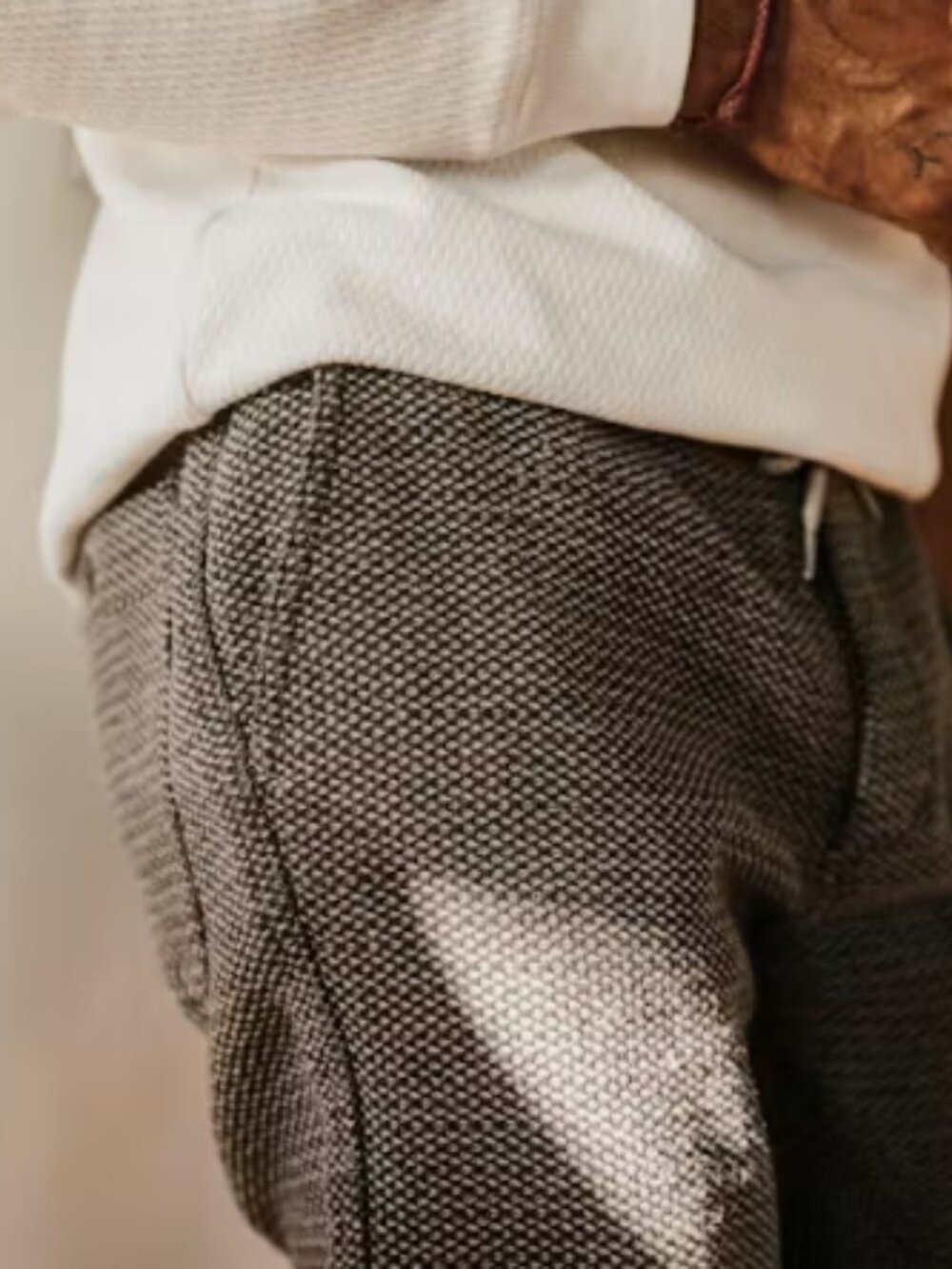 Taylor Stitch The Apres Pant Mens Medium Charcoal Gray Sashiko Lounge Casual - Picture 3 of 8